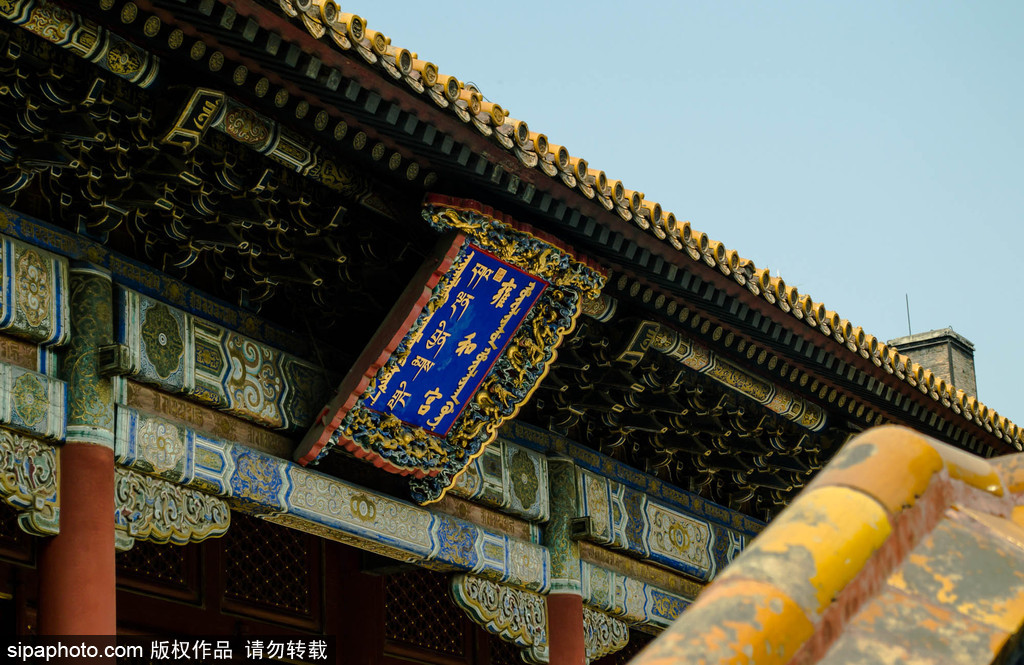 雍和宫——唯一一座红墙金黄琉璃瓦佛寺