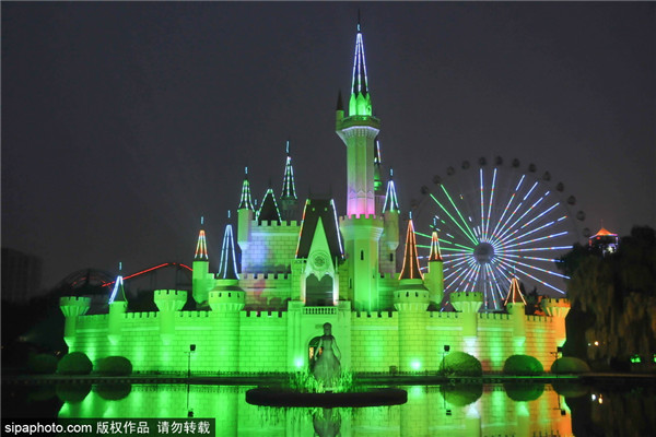 石景山游乐园夜景