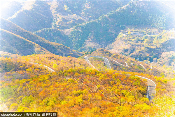 穿越房山区蒲洼地区 观赏秋日风光