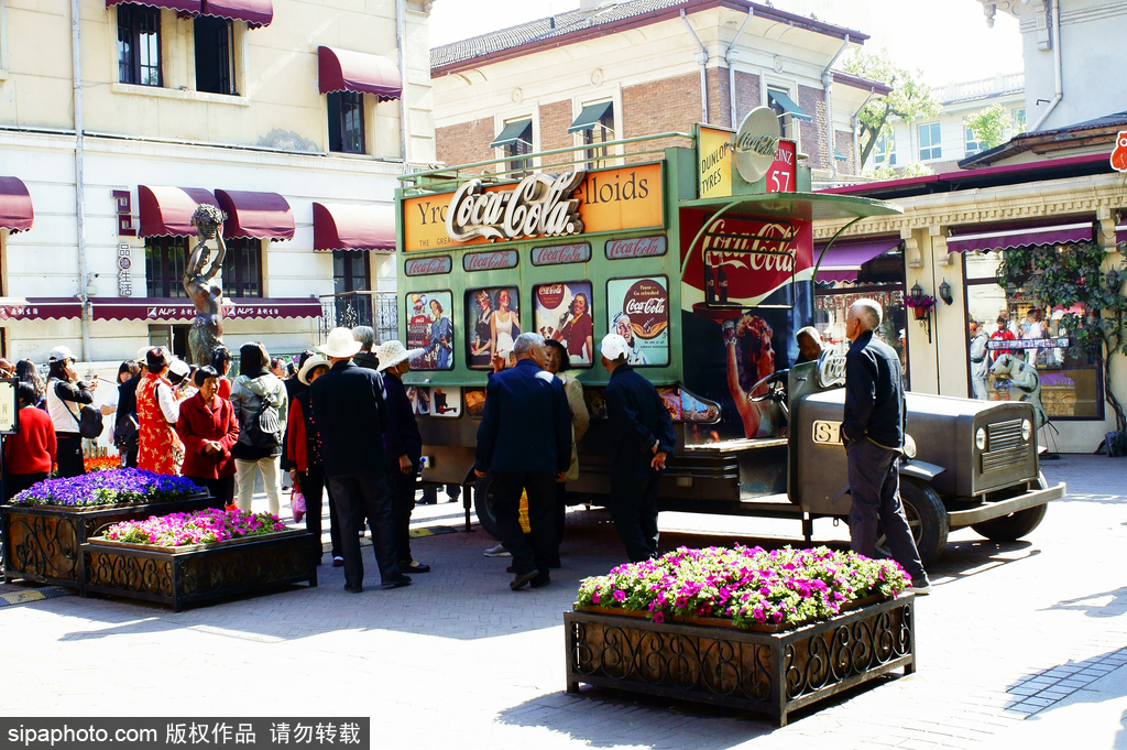 天津意式风情街 遍布咖啡厅小花园似欧洲小镇
