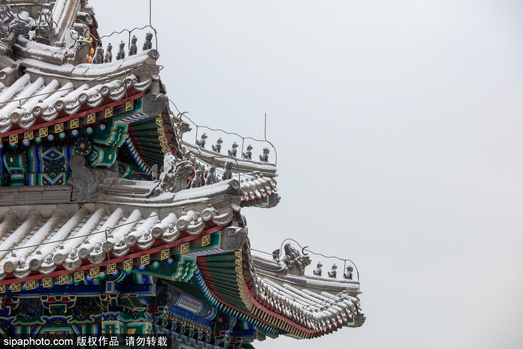 古建筑雪景