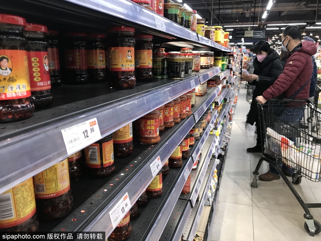 北京：年后第二个周末超市食品供应充足