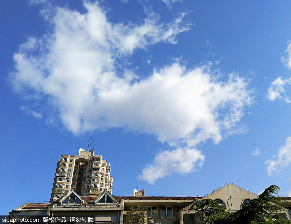 北京大风刮出“高颜值”天气