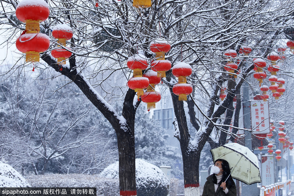 宣化：春雪润古城