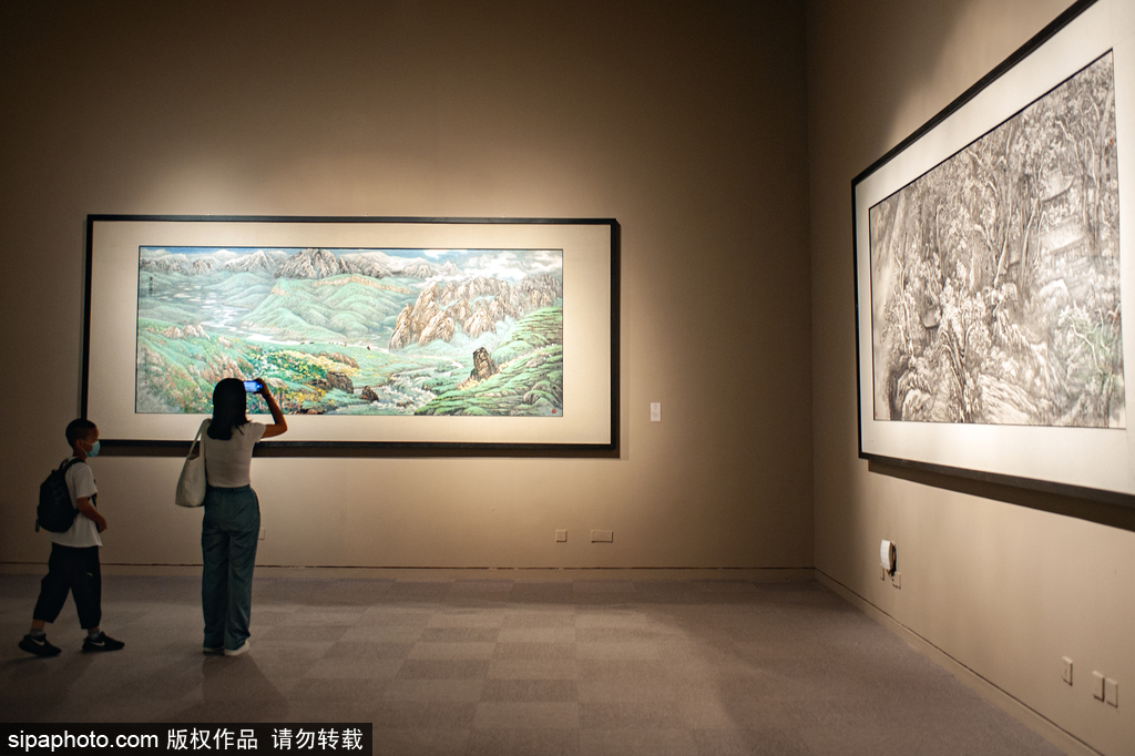 “重山和畅——苗重安绘画展”在国博展出