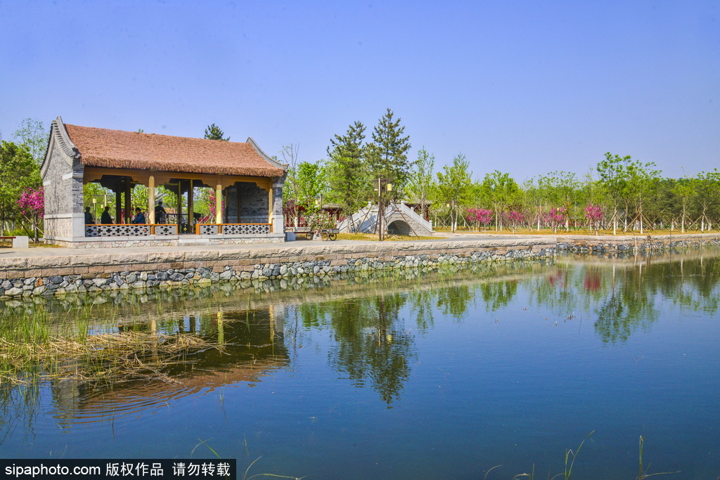 通州区运河生态文明带，碧水古建“泗水古巷”景区