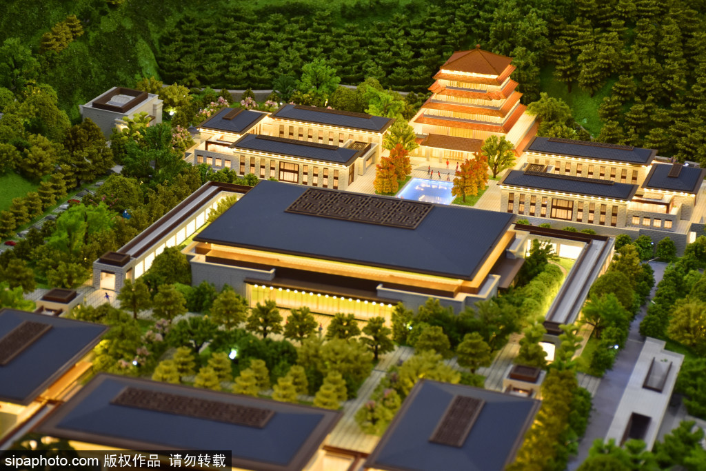 中国国家版本馆中央总馆模型亮相2023年服贸会