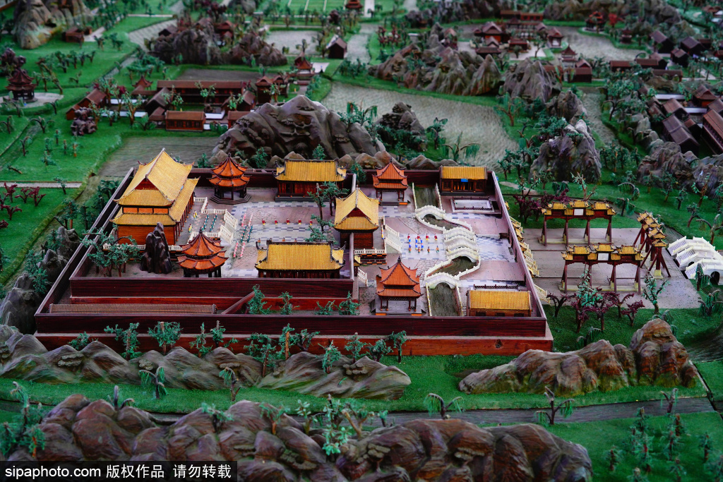 中国园林博物馆展示圆明园全景立雕模型 寻找“万园之园”昔日辉煌
