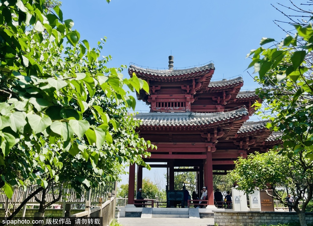 登园博园文源亭远眺美景
