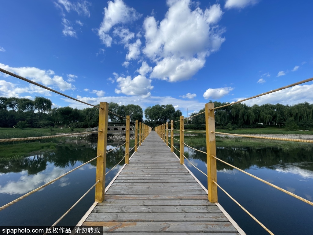 平谷区湿地公园夏日晴空