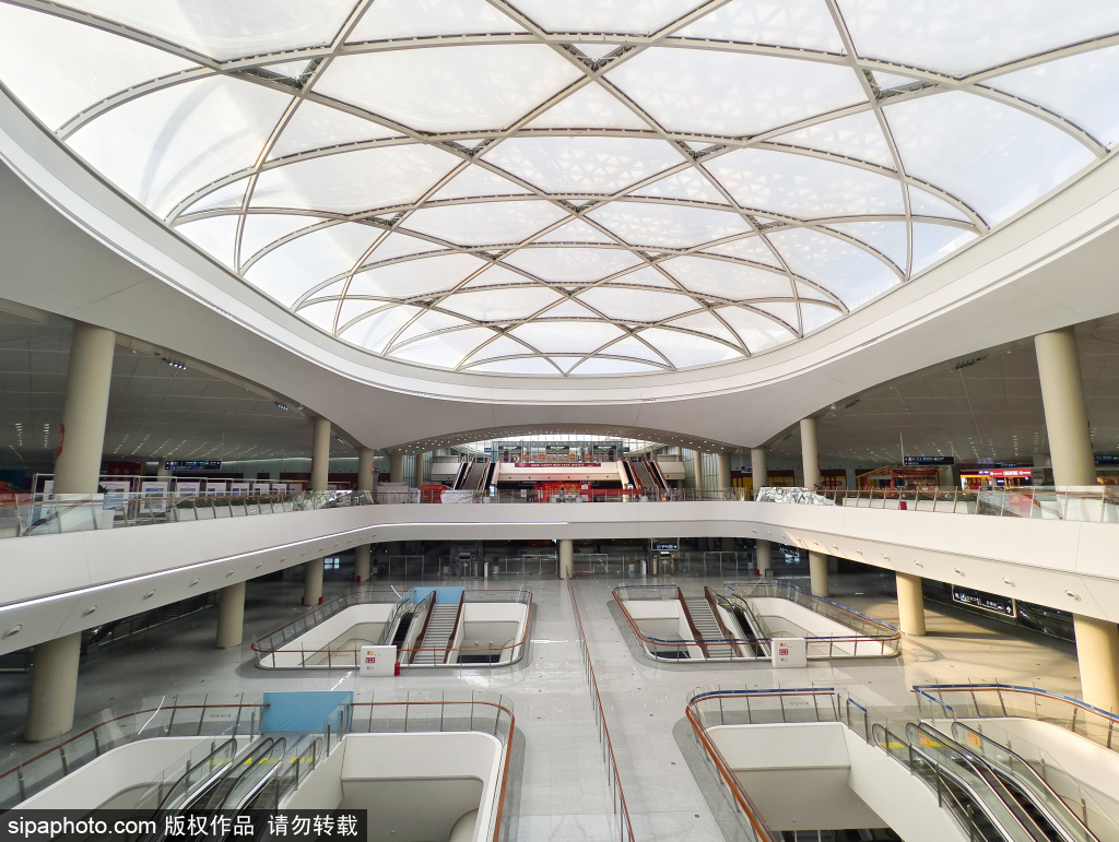 北京通州站，京帆广场，高铁站