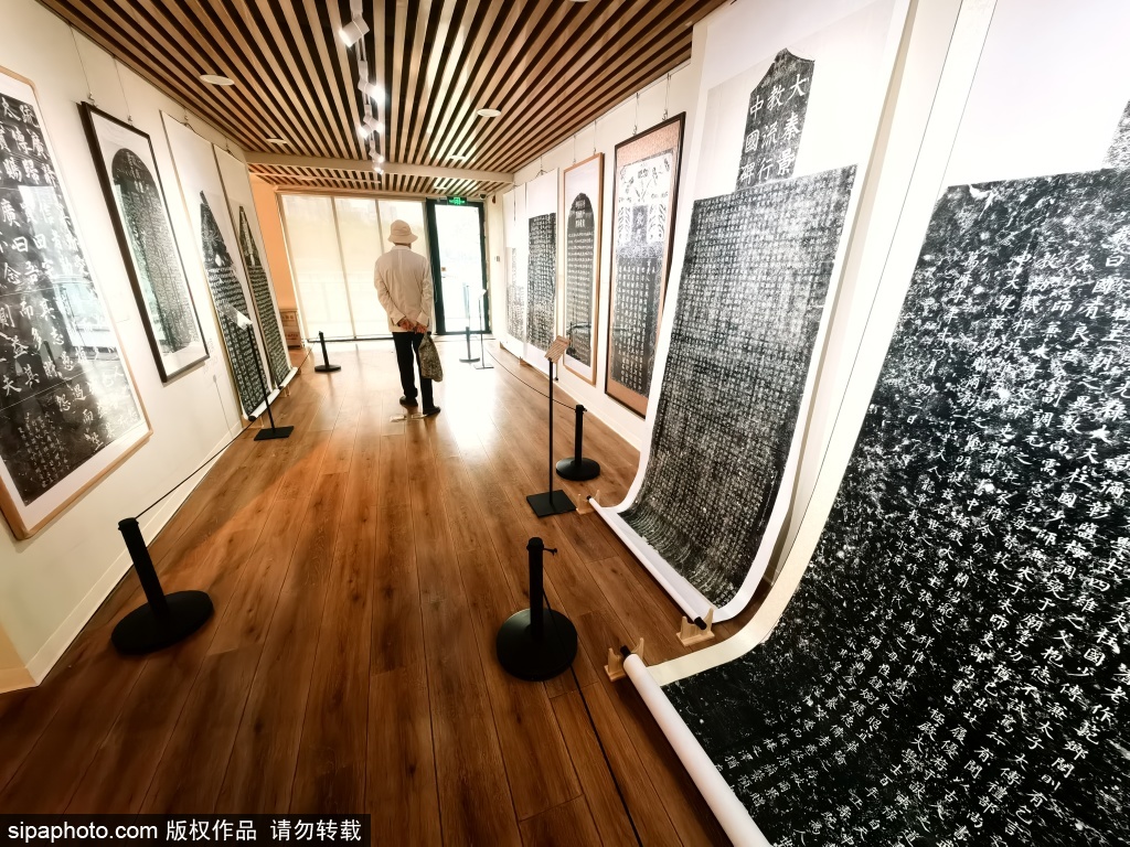 “石上经纬——碑志里的中华文脉”碑拓展亮相紫竹院公园