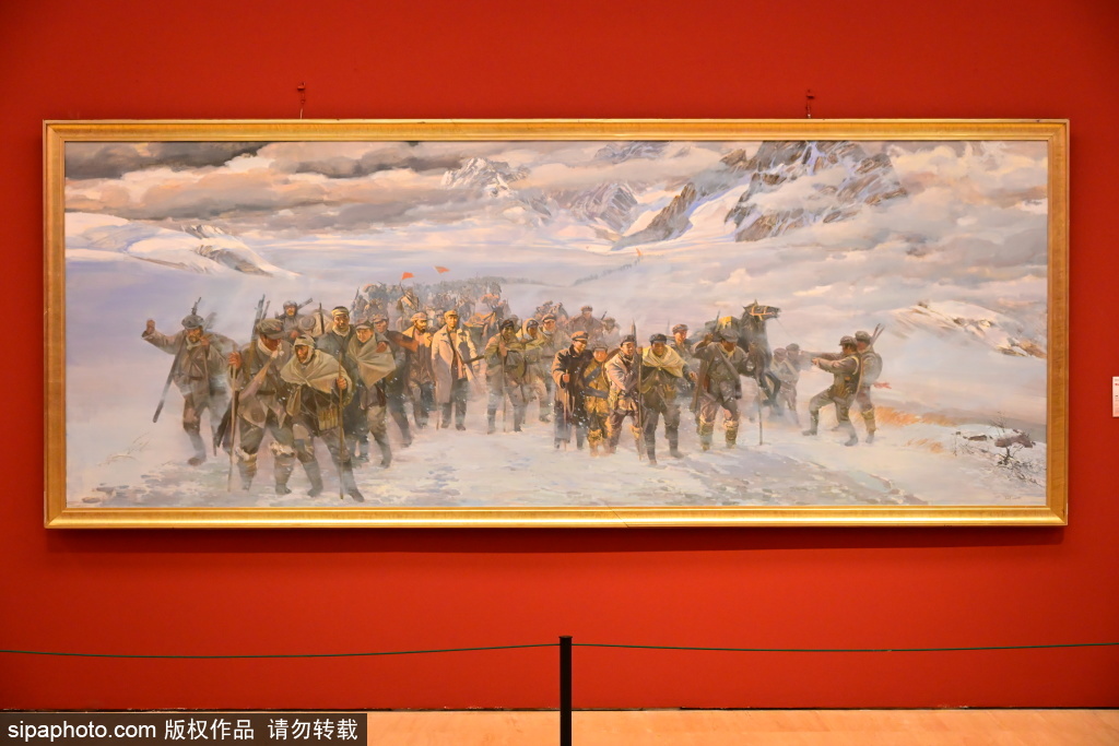 “金沙水拍云崖暖”纪念长征胜利90周年美术展在中国美术馆开幕